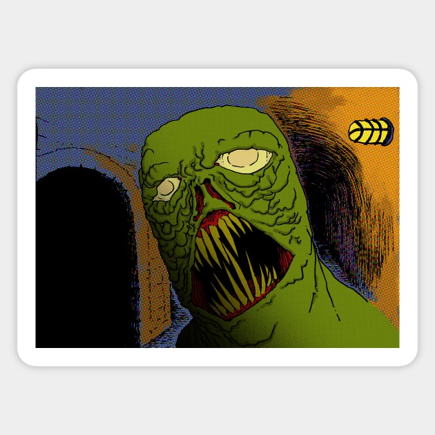 Sewer Ghoul Sticker by EPMProjects